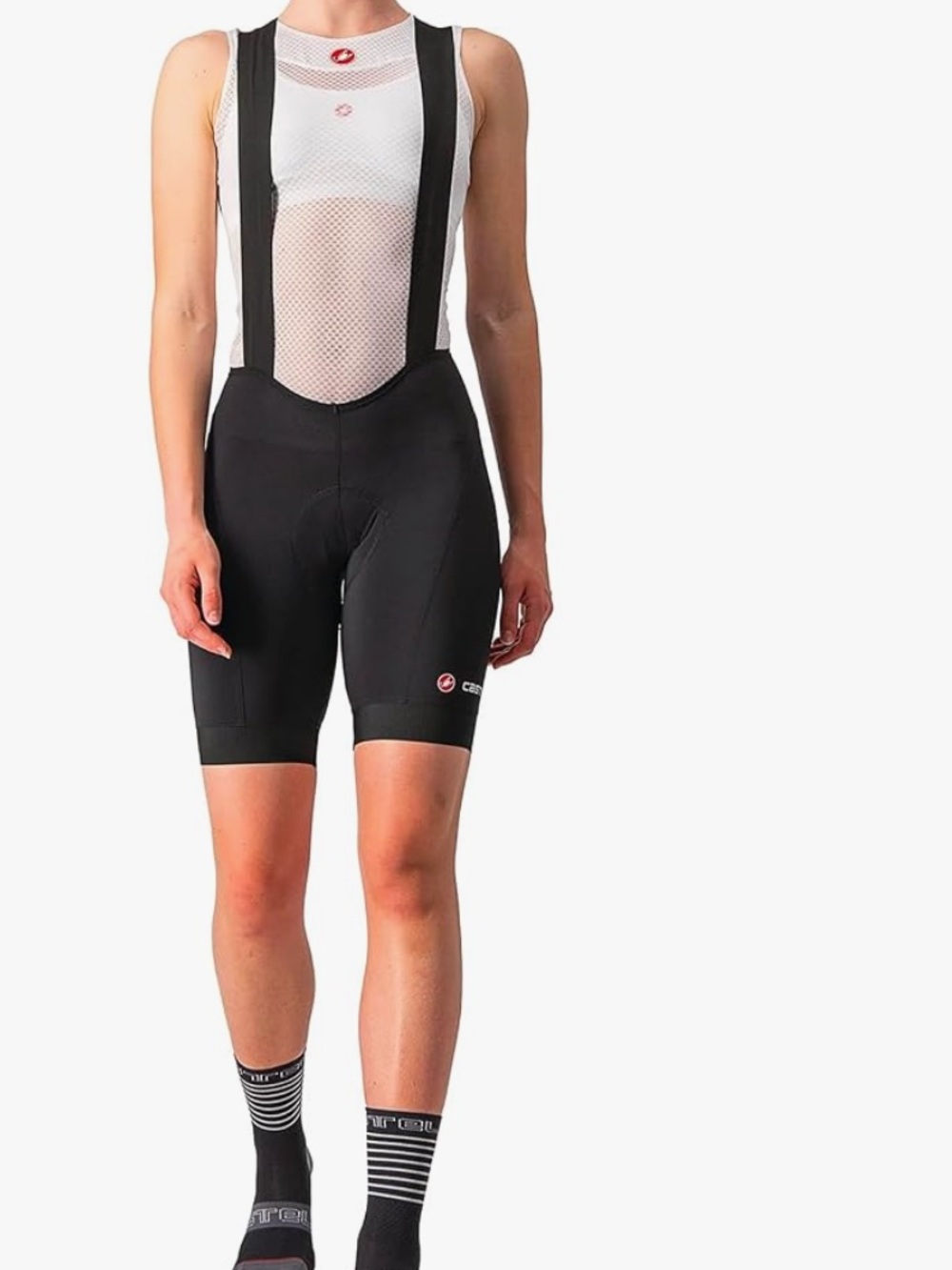 Women’s Castelli Black Cycling Endurance Bib Shorts - Performance Fit Size M